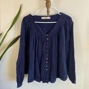 Free people button down top blouse